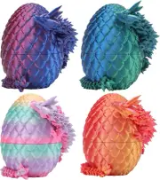 3D Printed Dragon Eggs with Dragon inside – Mystery Crystal Dragon Egg for Easte