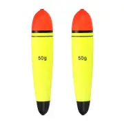 1.8oz Fishing Slip Bobbers, 2 Pack EVA Fishing Float, Yellow