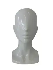 Female Mannequin Display Head - Gloss White - FIBREGLASS