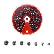 106Pcs Split Shot Fishing Weights Sinkers Fishing Line Lead Assortment 0.2-2g