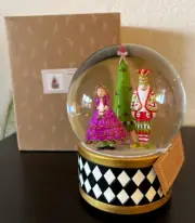MacKenzie Childs Patience Brewster Nutcracker Suite Christmas Snow Globe Musical