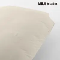 在飛比找momo購物網優惠-【MUJI 無印良品】柔舒水洗棉被套/S/淺米 150*21