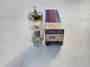TUNG SOL 5J6 Vacuum Tube D Getter TESTED Nos