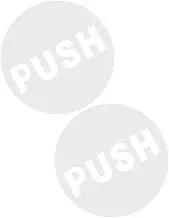 Veemoon 2pcs Round Push Pull Door Decals for Glass Adhesive Signs for Easy Identification Bathrooms Homes Parks Warehouses Stores and Offices Reusable No Debris Clear Readability