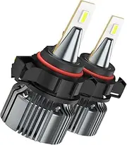 TGMGADANTV 2Pcs Canbus PSX24W LED Car Lights H27 880 LED H16 5202 H10 9005 9006 HB3 HB4 881 H8 H11 LED Yellow White DRL Fog Lamp 12V fog lamp(6500K White,H9)