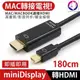 【現貨】 minidisplay to 轉 HDMI 公 高畫質影音轉接線 mini DP mac 4K 電視螢幕連接線