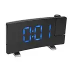 Radio Projection Alarm Clock LED Display Electronic Clock Curved Screen Digital
