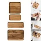 Bread Vegetable Trays Food Dish Serving Boards Square for Jewellery Key Wooden