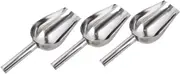 UTHCLO Ice Cream Scooper Trigger Stainless Steel Grain Scoop Shovel for Tea Candy Dessert Bean .5x9.5cm