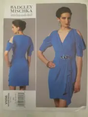 Vogue 1256 Badgley Mischka Platinum American Designer Dress Pattern 8-14 Easy