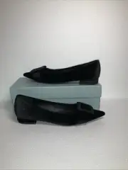 C.Paravano Size 38 US 7.5 Velvet Flat Shoes Pointed Toe Flats Casual Work Daily