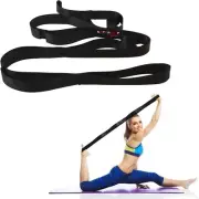 Durable Non-Elastic Stretch Strap for Physical Therapy and Yoga, 10 Loops Stretc