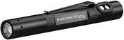 LEDLenser P2R Work Mini LED pen lamp for industry a. craftsmen, rechargeable Lithium battery, 110 lumens, focusable, long distance beam 90m, Clip, USB magnetic charging cable a. Clip, pen lamp