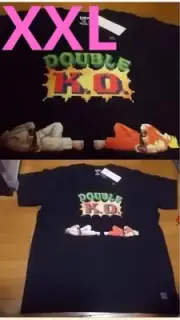 Capcom Street Fighter Ken Ryu XXL T-Shirt Uniqlo Double KO Collaboration