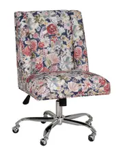 Linon Draper Floral Office Chair