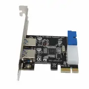 V212 PCI-E to USB 3.0 Expansion Card With Prefacing 20PIN Interface for Desktop Computer
