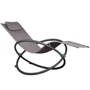 Orbital Steel Lounger - Sienna