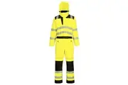 Portwest Unisex Adult PW3 Waterproof Hi-Vis Overalls (Yellow/Black) - UTPW1102