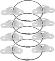 UPKOCH Baby Proofing Furniture Straps 4 Sets Wall Anchors for Bookcase Cabinet Dresser Secure Heavy Furniture Near Wall