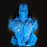 Sub Zero (3d printed) - 8 inches tall, blue, great condition