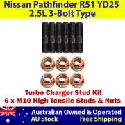 High Tensile Turbo Charger Stud Kit For Nissan Pathfinder R51 YD25 2.5L 3-Bolt