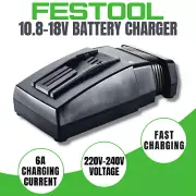 18V Battery Charger Rapid Fast Charge 40-70 Minutes Charging Festool Tools