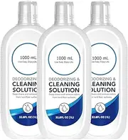 Floor Cleaning Solution, 1L/33.8 fl oz, 3-Pack, Compatible with Tineco iFLOOR Series/FLOOR ONE/S3/S5/S6/S7 Series Wet Dry Vacuum Robot, Multiple Surfaces Floor Cleaner Liquid Refill