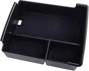 GUERBEIS Car Interior Front Center Console Armrest Storage Box,Fit For Ford, Maverick 2022 2023 2024 Black Tray Organizer Vehicle Console storage box unit
