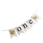 2 Meters Funny Birthday Decorations Burlap Bunting Flags Reusable Party Baby