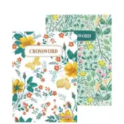 Floral Crossword - A5 Puzzle Book Books Challenge Puzzles Adults Single Book.