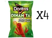 4 Bags Doritos Dinamita CHILE LIMÓN TORTILLA LARGE 280g FRITO LAY Canada FRESH