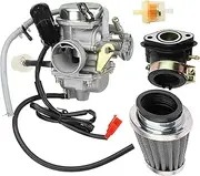 New 150cc Carburetor + intake manifold/air filter for GY6 125cc 150cc 152QMI 157QMJ Engine Based ATV Scooter Go Kart