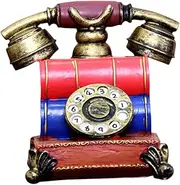 HEATSHAKING Vintage Telephone Interactive Simulation Plaything for Material for Home Hotel Office Decor Stage Props Enhances Communication Skills Cognitive Development