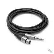 Hosa HXS-020 Pro Balanced Interconnect REAN XLR3F to 1/4 in TRS Cable 20 ft