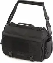 [Highland Tactical] Tactical Messenger Bag, Black, 12 Inch, Black, 12 Inch, Tactical Messenger Bag