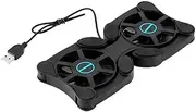 Laptop Cooler Foldable Fan Cooler USB Port Cooling Pad for 7-15" Laptop Dual Fans Cooling Fan Gaming CPU Cooling Holder Laptop Cooler Stand