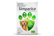 Simparica Flea & Tick Tablets for Large Dogs 20.1-40kgs-Green 6-Pack