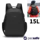 【澳洲 Pacsafe】Metrosafe LS350 Anti-Theft 都市防盜後背包15L.RFID護照包.雙肩休閒包/13吋筆電隔層.防剪鋼索背帶/40120138 黑