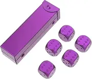 PERSELOSO 1 Set Aluminium Alloy Small Dice Props for Festivals Parties and Home Use Lightweight Game Playing Dice with Elegant Design for Ktv and Gatherings