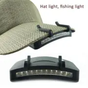 Cap Hat Brim Mounted LED Light Head Torch Flashlight Fishing Camping Clip Lamp