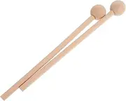 Abaodam 2pcs Xylophone Mallets for Percussion Hammers Design for Early Music Education Wood Sticks for Glockenspiel and Chime Use
