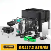 12 Lines 3D Laser Level Horizontal&Vertical Cross Lines 520nm,Auto Self-Leveling