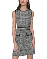 Karl Lagerfeld Paris Textured Jacquard Dress