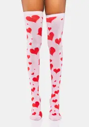 Love Surrounds Me Thigh High Socks