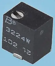 Bourns TOP ADJUST TRIMMER POTENTIOMETERS 3.5x1.5mm 5Pcs 12-Turns 0.25W 10Ω ±10%