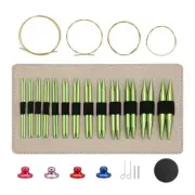 13Pairs Aluminum Interchangeable Circular Knitting Needle for Beginner Knitting