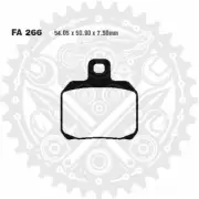 EBC Organic FA Brake Pads Fits MV Agusta Brutale 1000 Serie Oro ABS Euro4
