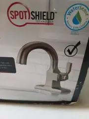 DELTA Sawyer Spotshield, Brushed Nickel, Single Handle BR Faucet Deck Plate Inc.
