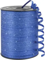 Blue Glitter Curling Ribbon, 1/5" Wide X 500 Yards Christmas Curling Ribbons for