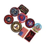 GOOSE NICK BRADSHAW TOMCAT FLIGHT JACKET 9PC IRON ON PATCH
